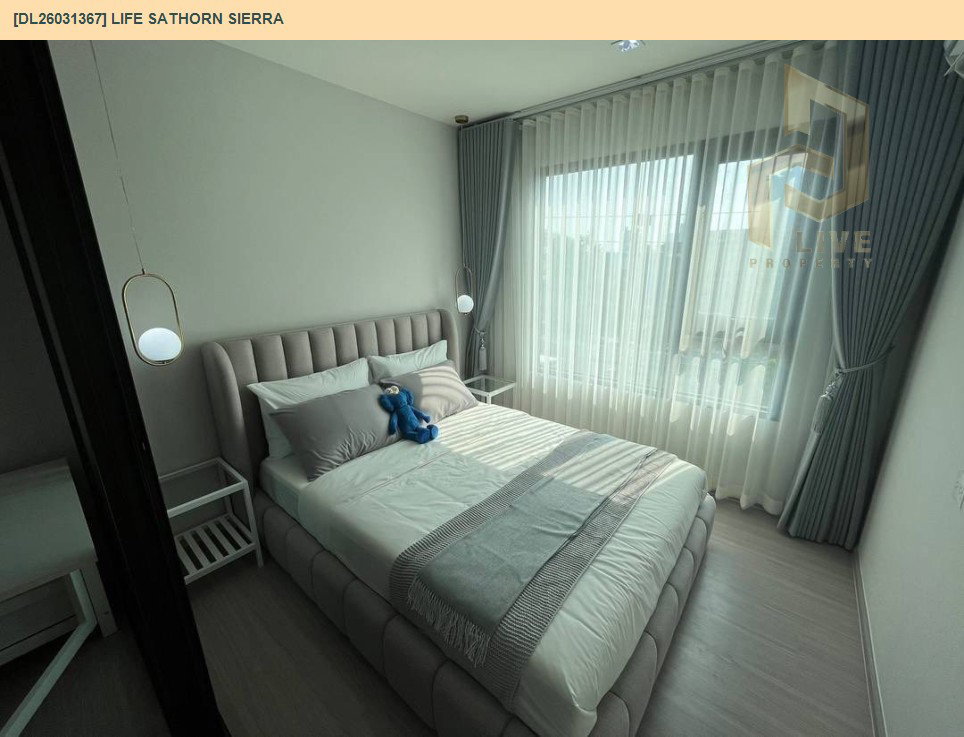 รูป DL26031367 ให้เช่าคอนโด ไลฟ์ สาทร เซียร์รา (Life Sathorn Sierra) ใกล้ BTS ตลาดพลู พร้อมเข้าอยู่ โทรด่วน 0800343450 LineID @655ebbvc - รูปที่ 2/18