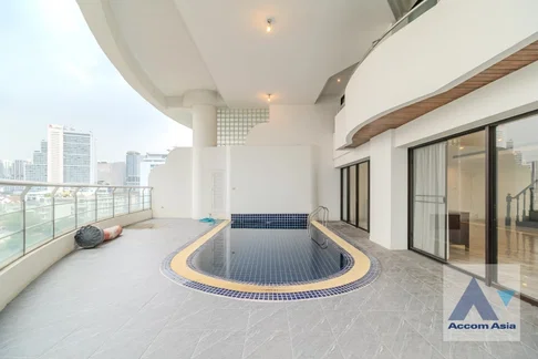 🔼🔽 AccomA 📩 Elegant duplex condominium with pool on balcony and skyline views (2012701)