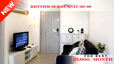 Condos for rent : 🍀🍀 Prime Condo Location 🚆 📌 For Rent: Rhythm Sukhumvit 36–38 🚆 Near BTS Thonglor ✨ Ready to move in ✨  PC: A03847 📲 Contact us: Line: @rent2022