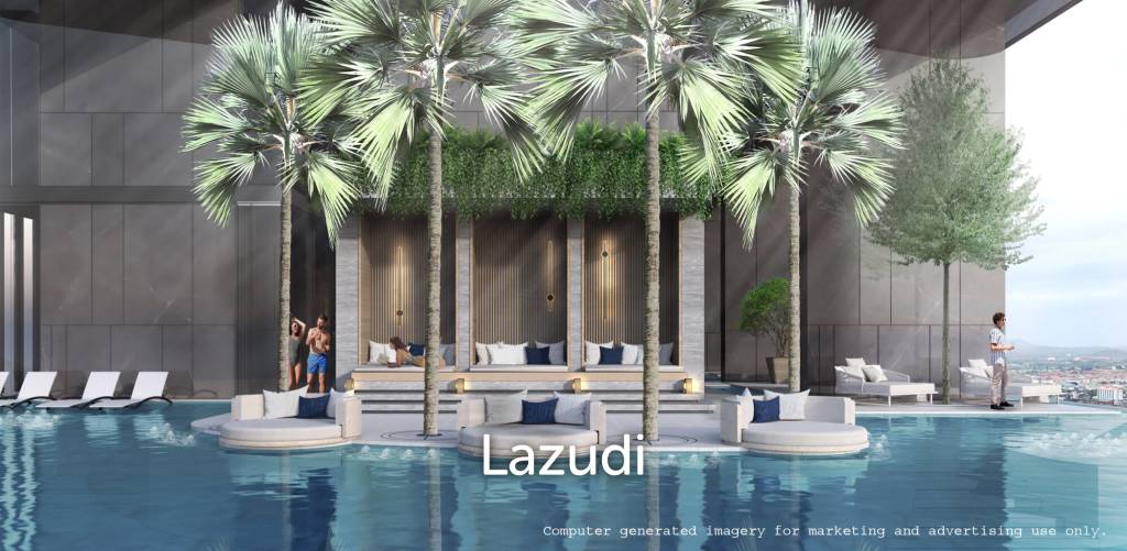 รูป 34.3 ตร.ม.  1 ห้องนอน  1 ห้องน้ำ คอนโดสำหรับ ขายใน นาเกลือ - รูปที่ 5/8