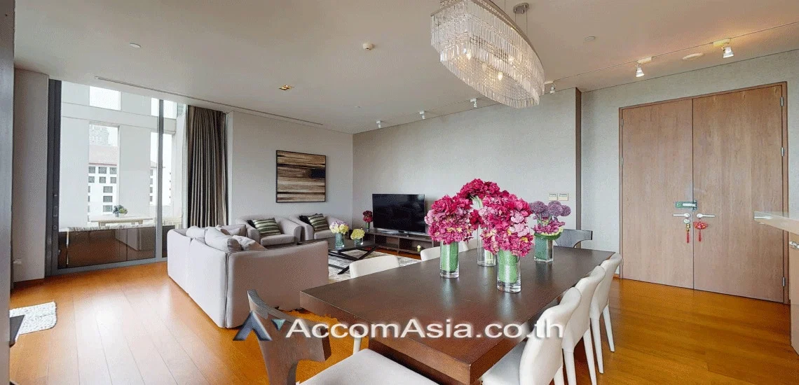 picture 🔼🔽 AccomA 📩 Duplex Condo,Big Balcony 3 BR Condominium @The Sukhothai Residence (AA22677) - 2/14