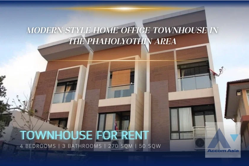 รูป 🔼🔽 AccomA 📩 Modern-style home office in a central location for rent, near BTS (AA39135) - รูปที่ 1/20