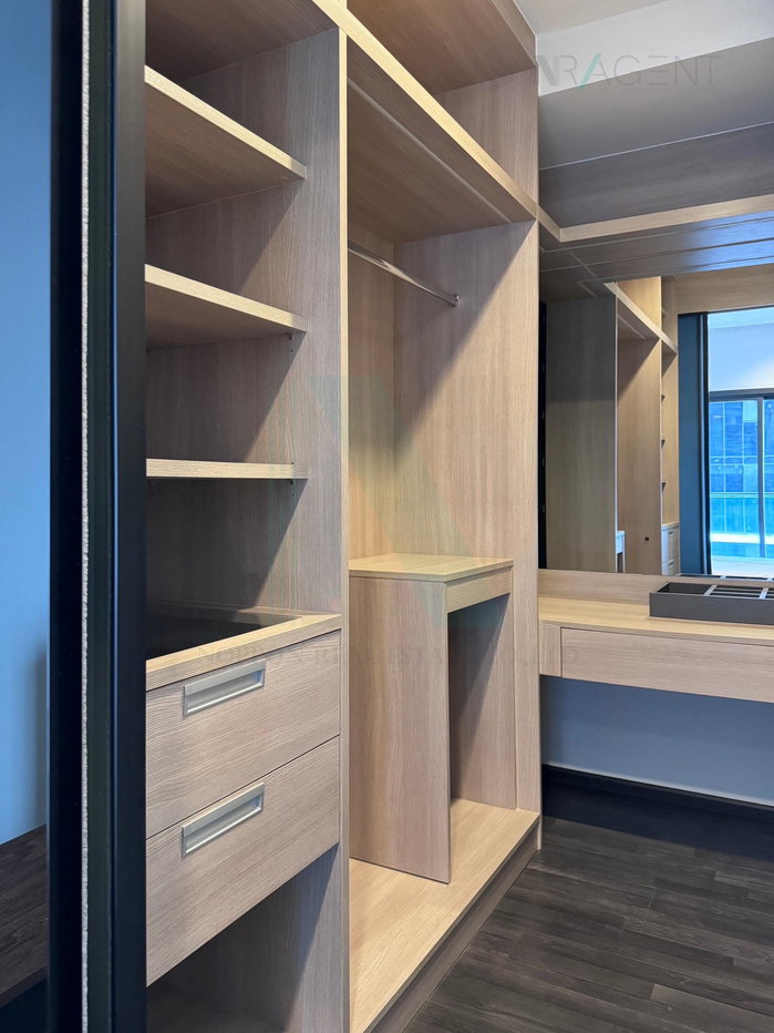 รูป ให้เช่าคอนโด เดอะ ไลน์ อโศก-รัชดา อาคาร 1 ชั้น 10 1 ห้องนอน ขนาด 35 ตรม ใกล้ ฟอร์จูนทาวน์ - รูปที่ 7/8