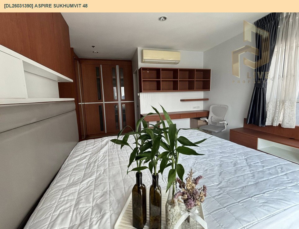 รูป DL26031390 ให้เช่าคอนโด แอสปาย สุขุมวิท 48 (Aspire Sukhumvit 48) ใกล้ BTS พระโขนง พร้อมเข้าอยู่ โทรด่วน 0656133286 LineID @534wlwof - รูปที่ 7/8