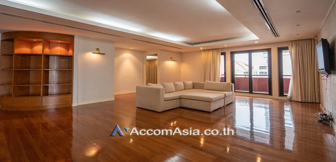 รูป 🔼🔽 AccomA 📩 Elegant-designed condo with teak floors in quiet Sathorn cul-de-sac (21270) - รูปที่ 2/10