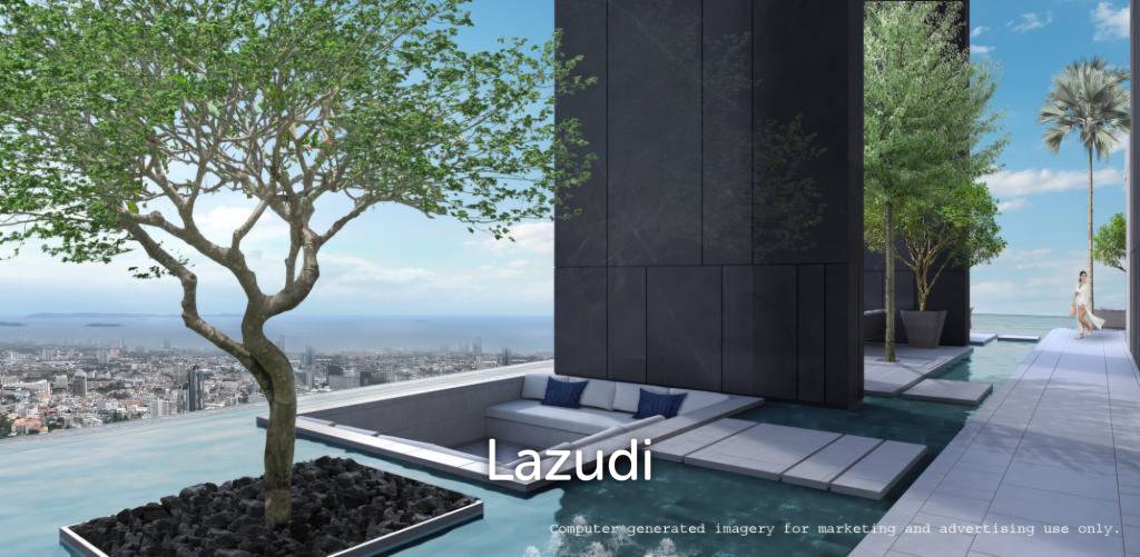 รูป 53.8 ตร.ม.  1 ห้องนอน  1 ห้องน้ำ คอนโดสำหรับ ขายใน นาเกลือ - รูปที่ 6/6