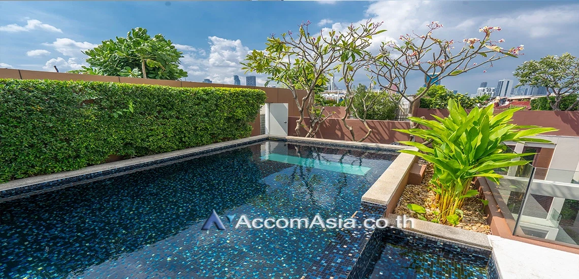 รูป 🔼🔽 AccomA 📩 Pet friendly,Triplex,Private Swimming Pool 3 BR Condominium @Baan Lux Sathorn (AA13510) - รูปที่ 1/18