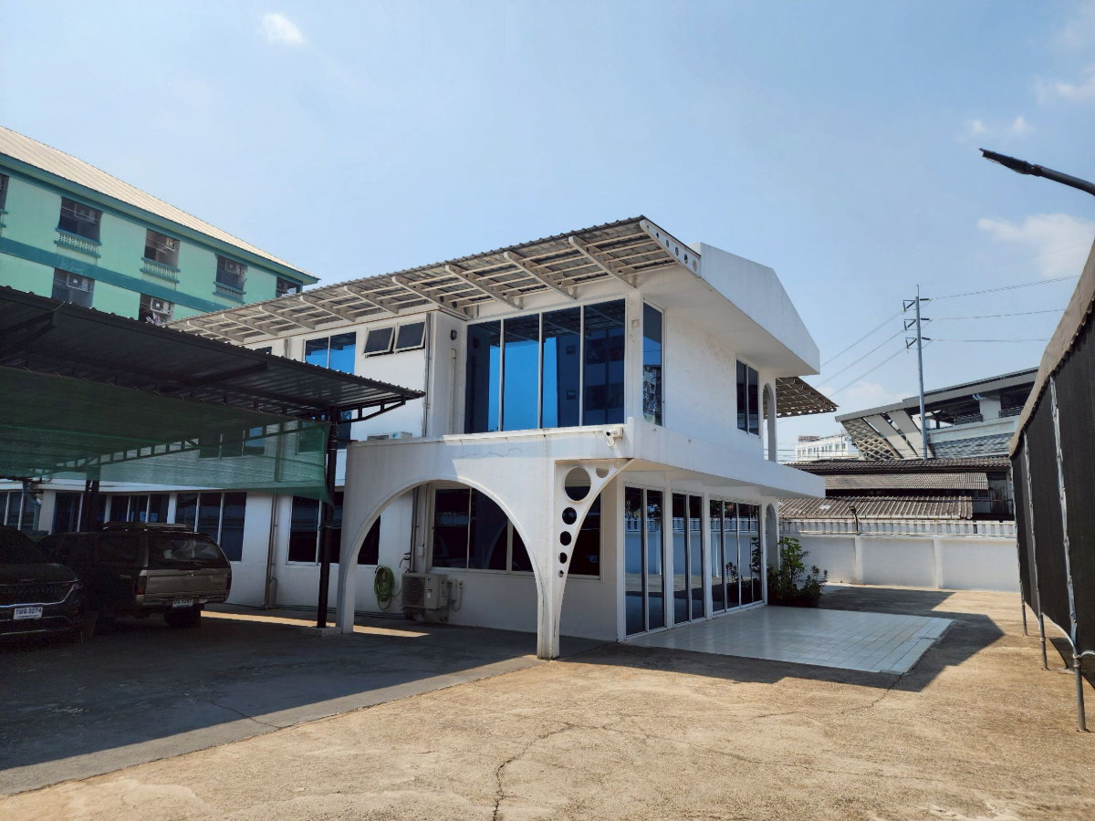 รูป ขายที่ดินพร้อมบ้านออฟฟิศ 378 ตร.วา แปลงมุม ติดรถไฟฟ้าสายสีชมพู สถานี กม.6  - รูปที่ 4/24