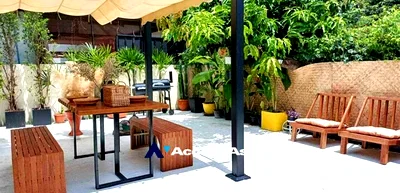 เช่าบ้านเดี่ยว ถนนเพชรบุรี กรุงเทพฯ : 🔼🔽 AccomA 📩  3 BR House in  Bang Kapi (AA33217)