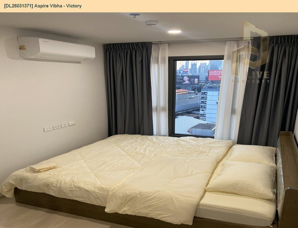 รูป DL26031371 ให้เช่าคอนโด แอสปาย วิภา - วิคตอรี่ (Aspire Vibha - Victory) ใกล้ ARL พญาไท พร้อมเข้าอยู่ โทรด่วน 0614453194 LineID @162cjixi - รูปที่ 3/8
