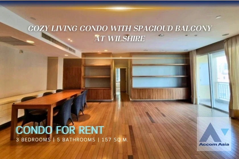 รูป 🔼🔽 AccomA 📩 Modern condo with balcony and walk-in closet at Wilshire (AA36365) - รูปที่ 1/17