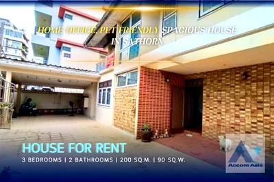 Houses for rent Bangkok : 🔼🔽 AccomA 📩 Spacious house with classic charm and greenery in Sathorn (1714115)