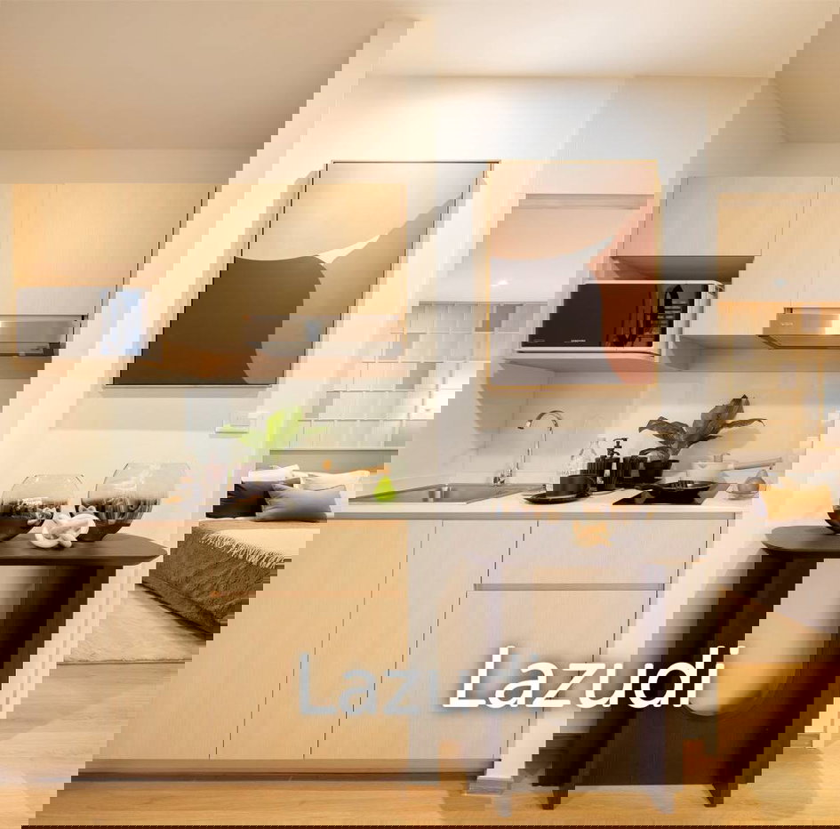 รูป คอนโดย่านอ่อนนุช 1 ห้องนอน ขนาด 30.5 ตร.ม. ชั้น 1 ตกแต่งครบ - รูปที่ 4/5