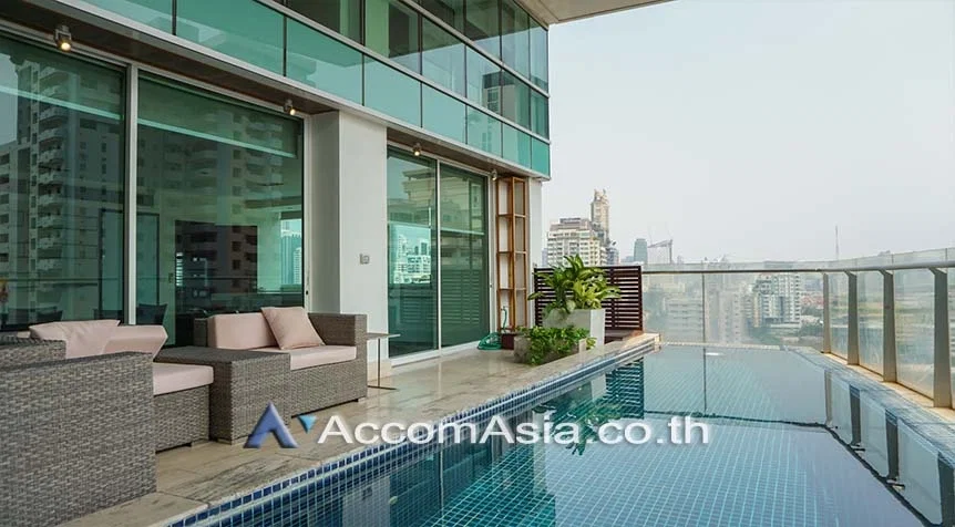 รูป 🔼🔽 AccomA 📩 Luxury condo with private pool, spacious balcony, Sukhumvit ( AA14793 ) - รูปที่ 2/16