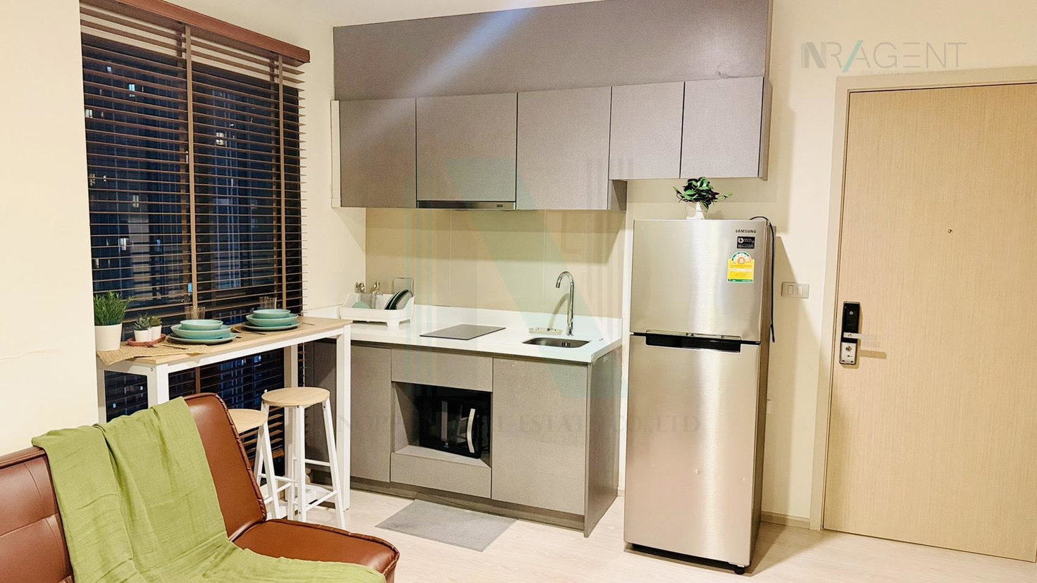 รูป 🎉 ให้เช่าคอนโด ริทึ่ม อโศก 2 อาคาร 1 ชั้น 21 1 ห้องนอน ขนาด 28 ตรม ใกล้ ฟอร์จูน ทาวน์ - รูปที่ 7/8