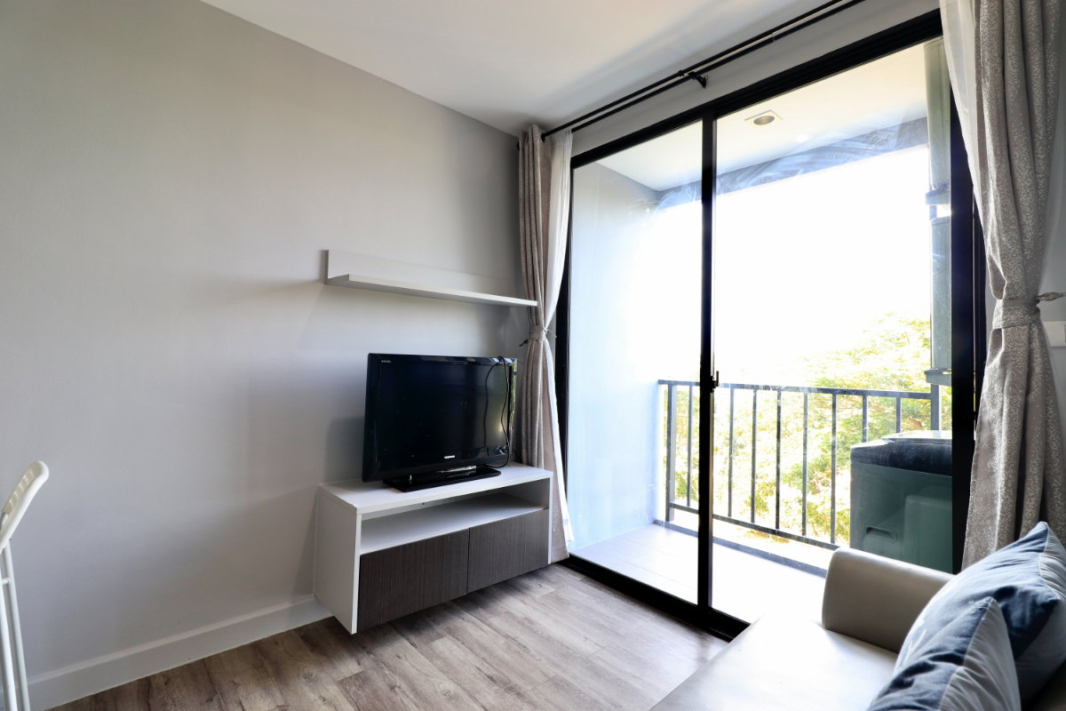 รูป ตึก B ชั้น 3 ✔️ วิวนี้หลบแดด ห้องไม่ร้อน หลบเสียงรถไฟ ✔️เครื่องซักผ้า พร้อมอยู่ โทร.- 0803322777 - รูปที่ 3/11