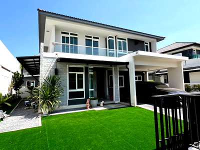 Houses for rent Anya Thani Industrial Estate (Gemopolis) : Detached house for rent🏠  #Manthana 2 Bangna km 7 (near the school. Ratchawinit Bangkaew)