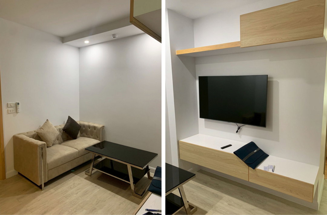 รูป Call : 065-939-6166 เจ้าของให้เช่า วีคอนโด ศาลายา ห้องใหญ่ 35 ตรม 1 ห้องนอน 1 ห้องนั่งเล่น อาคาร V8 ตกแต่งครบ (มีเครื่องซักผ้า) - รูปที่ 2/11