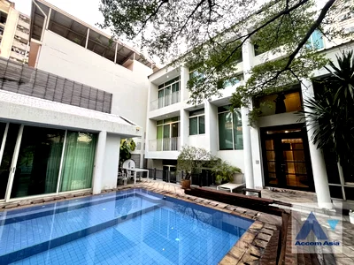 Houses for rent วิทยาลัยมิชชั่น : 🔼🔽 AccomA 📩 Private Swimming Pool 3 BR House in Makkasan (69703)