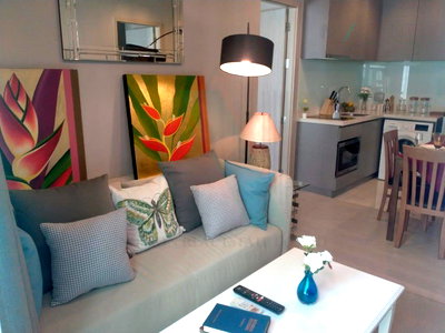 คอนโดให้เช่า : 📣Nice room!📣 ให้เช่าคอนโด ริทึ่ม สุขุมวิท 36-38 อาคาร 1 ชั้น 11 2 ห้องนอน ขนาด 55.00 ตรม ใกล้ Rain Hill