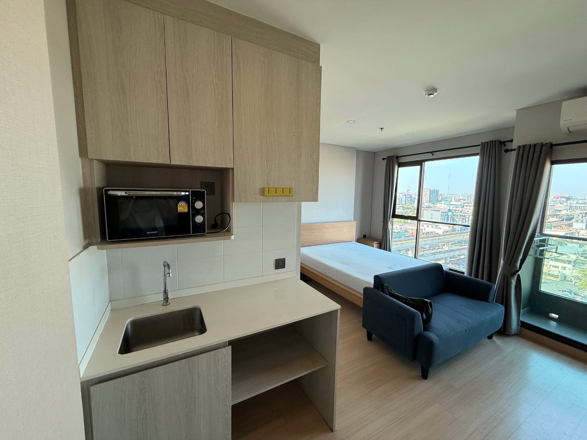 รูป 🌟ให้เช่า Condo Lumpini Park Phahon 32 ใกล้ BTS รัชโยธิน 25 ตารางเมตร แบบสตูดิโอ ชั้น12 วิวสวย ตกแต่งครบ ทิศตะวันออกเฉียงเหนือ ไม่ร้อน🌟 - รูปที่ 5/8