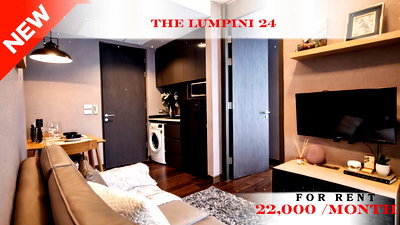 เช่าคอนโด BTS อโศก : 🍀🍀 Cozy room 🌼ให้เช่าเดอะ ลุมพินี 24 (Line:@rent2022)BTS พร้อมพงษ์ ✨พร้อมเข้าอยู่  ✨ A03678