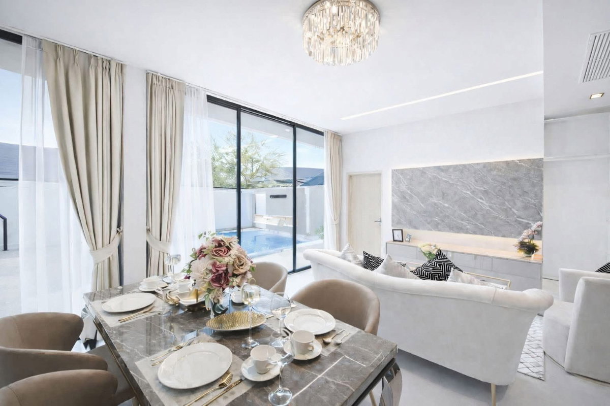 รูป ให้เช่าบ้านเดี่ยวสไตล์โมเดิร์น เดอะพูลวิลล่า ใจกลางเมืองพัทยา - รูปที่ 14/14