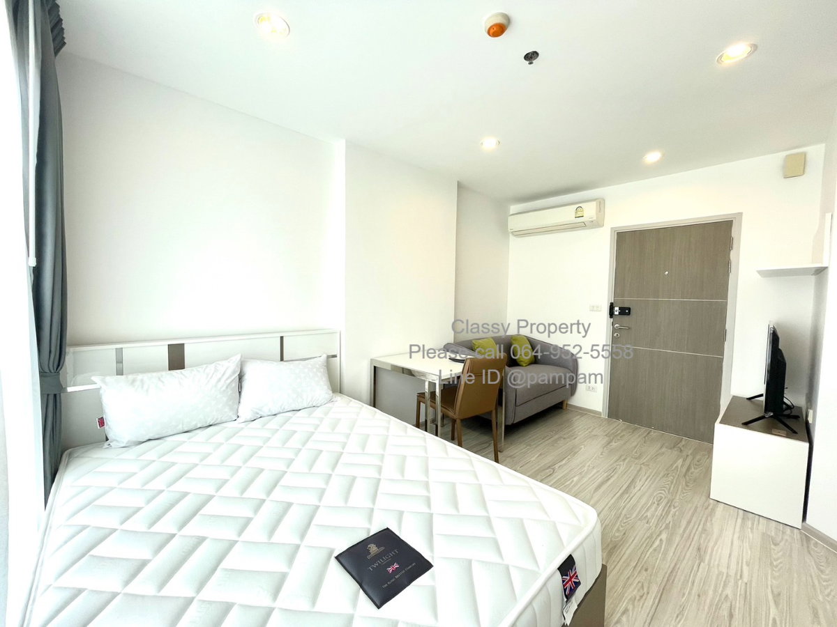 รูป *** ให้เช่าคอนโด : ไอดีโอ โมบิ บางซื่อ แกรนด์ อินเตอร์เชนจ์ ห้องสตูดิโอ  เฟอร์ครบ ใกล้MRT  ราคาพิเศษ 10,000 (Ideo Mobi Bangsue Grand Interchange)  *** - รูปที่ 2/12