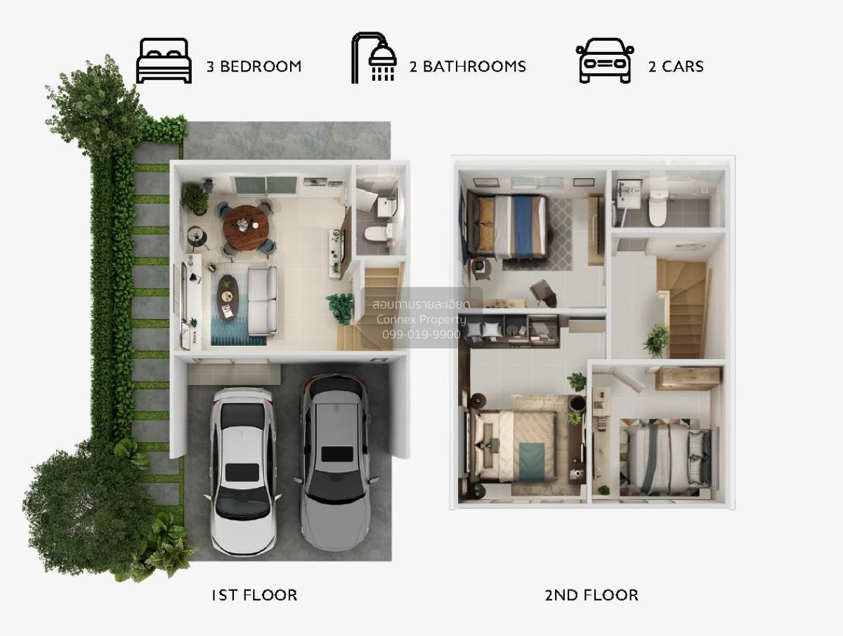 รูป ขายทาวน์เฮ้าส์/ทาวน์โฮม บ้านพฤกษา สุขุมวิท - บางปู 2 BTS-เคหะฯ บางปูใหม่ เมืองสมุทรปราการ สมุทรปราการ CX-122226 ✅ ทักไลน์ @connexproperty ตอบทันที ทีมงานมืออาชีพ ✅ - รูปที่ 2/2