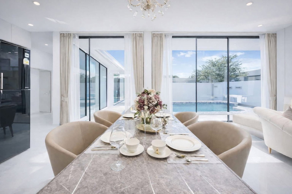 รูป ให้เช่าบ้านเดี่ยวสไตล์โมเดิร์น เดอะพูลวิลล่า ใจกลางเมืองพัทยา - รูปที่ 7/14