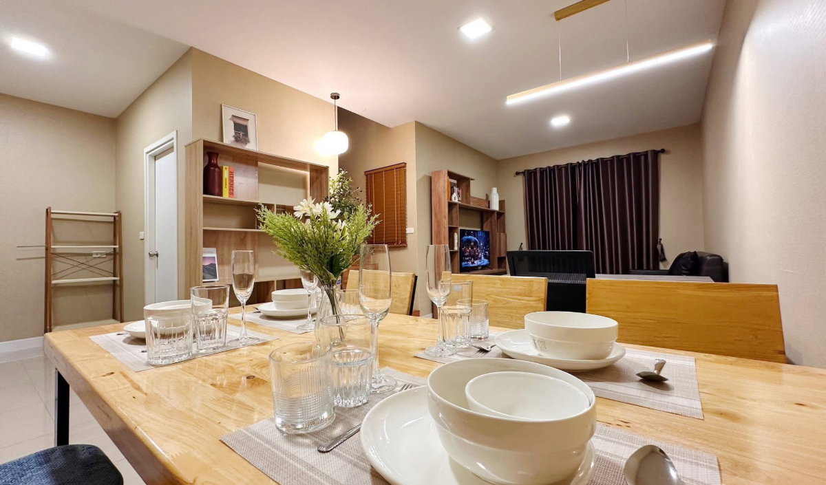 รูป ปล่อยเช่าทาวน์โฮมในโครงการ พฤกษาวิลล์ 95 บิ๊กซี-ดอนจั่น เฟอร์นิเจอร์และเครื่องใช้ไฟฟ้าครบ พร้อมเข้าอยู่ เดินทางสะดวกสบาย -RW007801 - รูปที่ 6/28