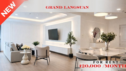 รูปภาพ 🍀🍀 Modern Room 💙 📌 For Rent: Grand Langsuan Condominium 🚆 Near BTS Chidlom ✨ Ready to move in ✨  PC: A10493 📲 Contact us: Line: @rent2022