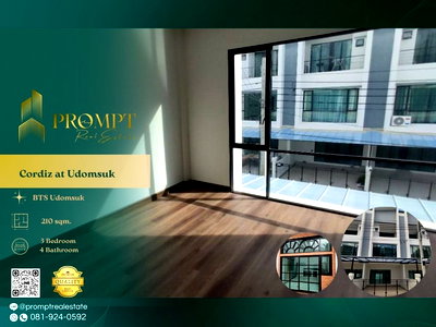 Townhouses for rent Bangkok : CD03796 - Cordiz at Udomsuk : BTS Udomsuk