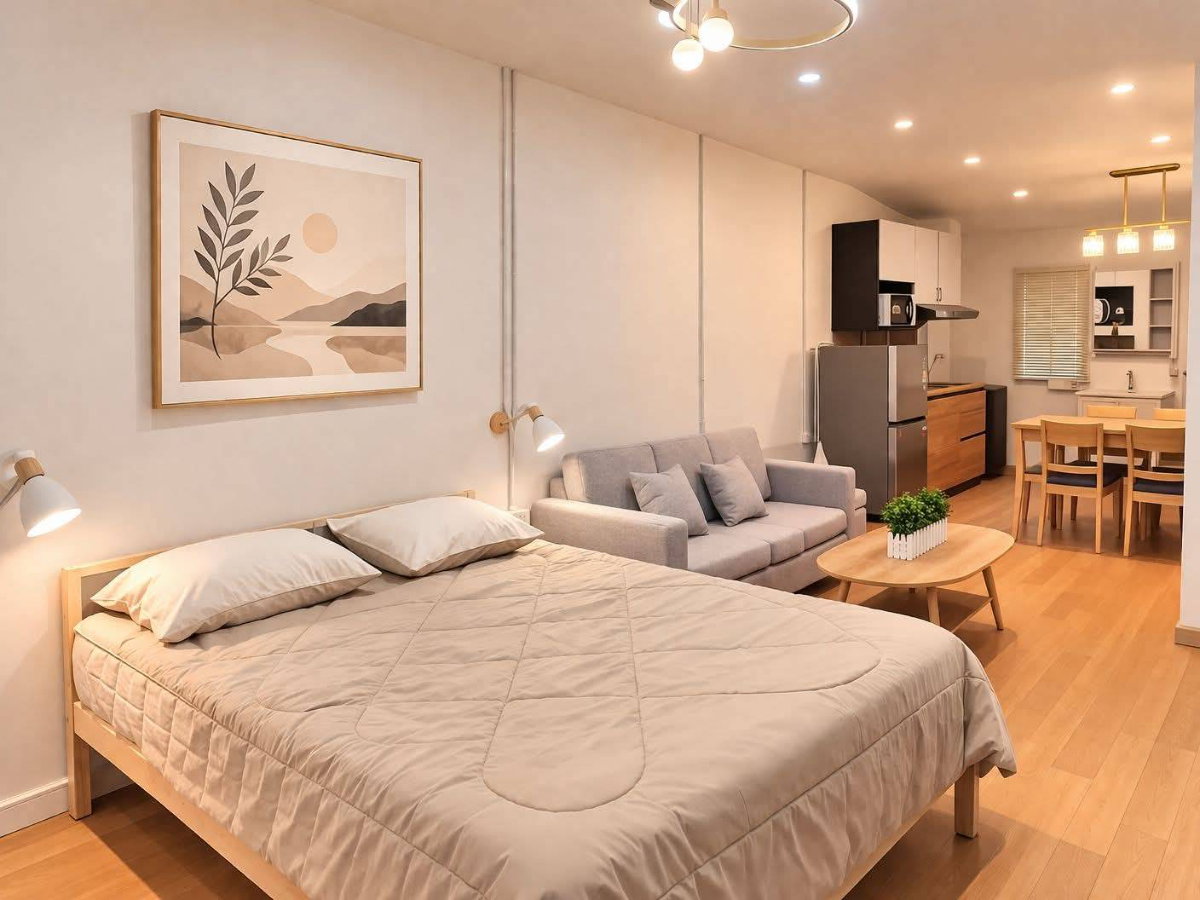 รูป ขายบ้าน 3 ชั้น ในเมืองเชียงใหม่ ย่านสันติธรรม ตกแต่งพร้อมอยู่ ทำ Hostel หรือ Airbnb ได้ (H398) T.0946511456 - รูปที่ 6/14