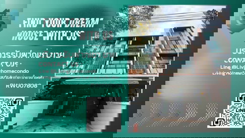 ให้เช่า ทาวน์โฮม 3 ชั้น  ฟลอร่า วงศ์สว่าง Flora Wongsawang  ทาวน์โฮมใกล้รถไฟฟ้า สถานีแยกติวานนท์ 500 เมตรเท่านั้น -RW007808