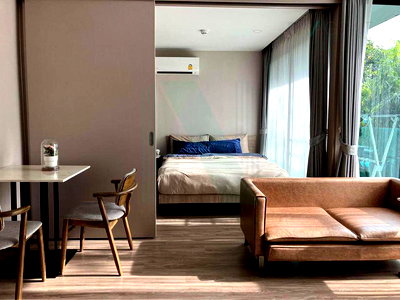 Condos for rent : For Rent Condo THE TEAK SUKHUMVIT 39 Building 1, Floor 2,1 bed room, Room size 29.00 sqm