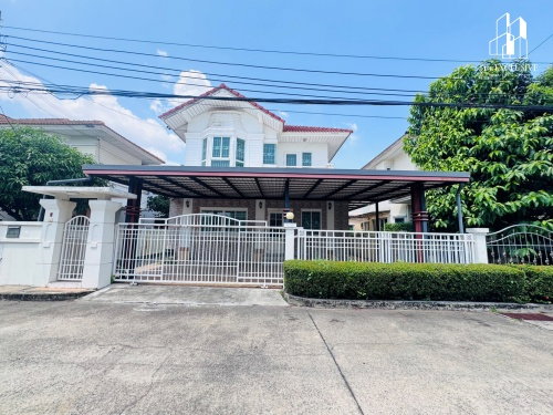 รูป ขายบ้านเดี่ยว หมู่บ้าน มณีรินทร์ พาร์ค ไทรม้า-ท่าอิฐ นนทบุรี ใกล้ MRT สายสีม่วง สถานีไทรม้า - รูปที่ 1/17