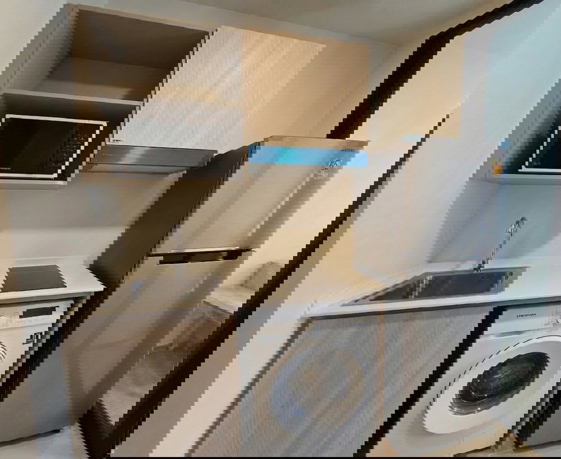 รูป ถูกสุดในโครงการ 🐈🐶 ‼️ ให้เช่า The Muve บางแค เลี้ยงสัตว์ได้ 🐶 🐈 🔥 ห้องสวย  เฟอร์ครบ+มีเครื่องซักผ้า📍 พร้อมให้เข้าอยู่ ( 5 พค 69 )  - รูปที่ 1/10