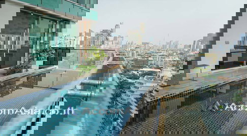 🔼🔽 AccomA 📩 Luxury condo with private pool, spacious balcony, Sukhumvit ( AA14793 )