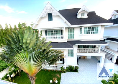 Houses for rent Bangna Commercial College : 🔼🔽 AccomA 📩 Fully Furnished 4 BR House @Fantasia Villa 3  (AA21327)