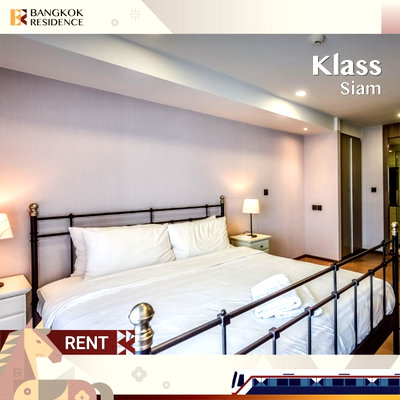 Condos for rent BTS National Stadium :  Condo For Rent⚡️Klass Siam, near BTS National Stadium, 32k 1br 45sqm 🌃  Available, Fully Furnished, Unblocked View 