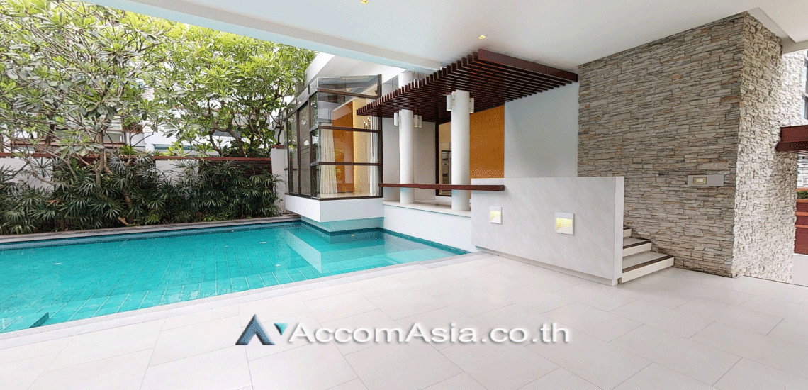 รูป 🔼🔽 AccomA 📩 Private Swimming Pool,Double High Ceiling 4 BR House in Khlong Tan Nuea (AA14160) - รูปที่ 2/20