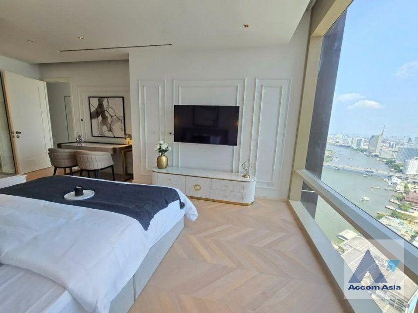 รูป 🔼🔽 AccomA 📩 Refined riverfront condo at Four Seasons Sathorn, panoramic skyline view (AA38968) - รูปที่ 20/20