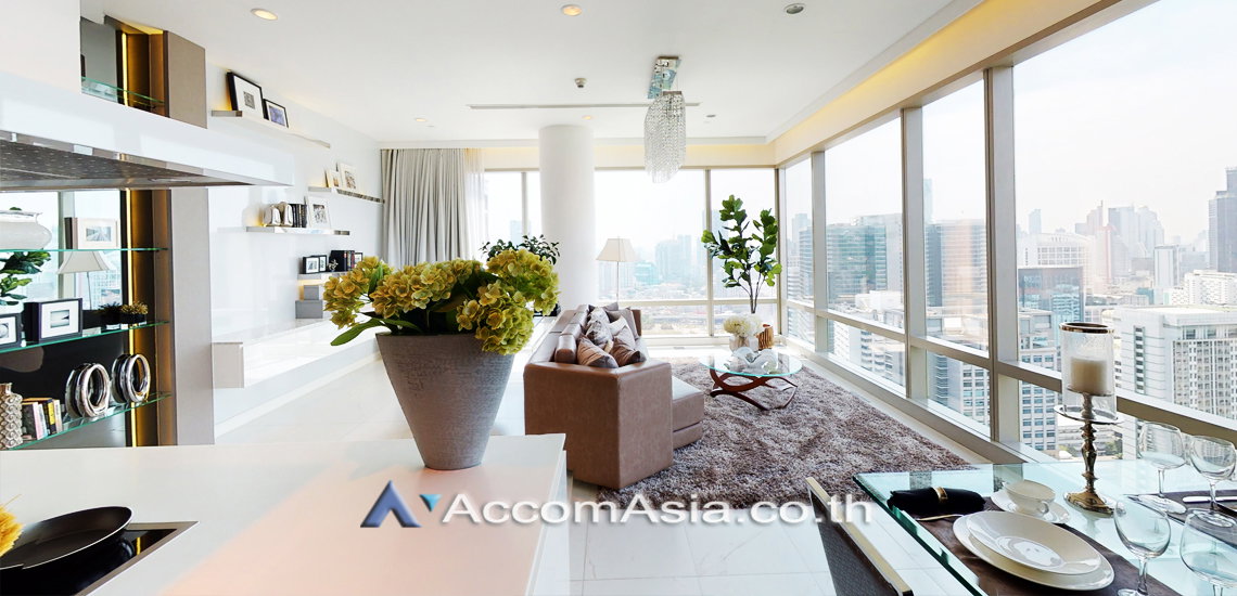 รูป 🔼🔽 AccomA 📩 Luxury Penthouse with Expansive Balcony | Panoramic City & RBSC Golf Course Views at 185 Rajadamri ( AA22218 ) - รูปที่ 6/20