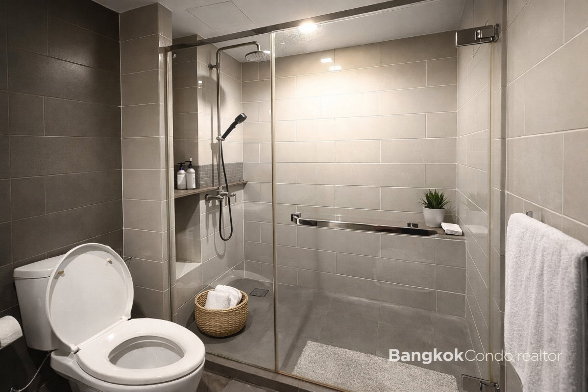 รูป 🍀🍀🍀 Prime Condo Location 🚆 ให้เช่า📌ซาริ บาย แสนสิริ✨BTS พระโขนง (Line:@rent2022)✨พร้อมเข้าอยู่🌼A10855 - รูปที่ 9/11