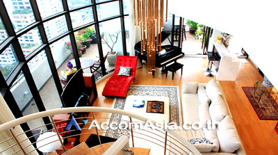 Condos for rent : 🔼🔽 AccomA 📩 Penthouse,Duplex Condo 3 BR Condominium @Supalai Place   (AA23244)