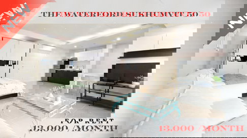 🍀🍀 Prime condo location 🚆ให้เช่าเดอะ วอเตอร์ฟอร์ด สุขุมวิท 50(Line:@rent2022)BTS อ่อนนุช✨พร้อมเข้าอยู่  ✨ A11039