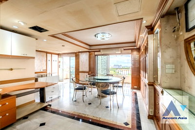 คอนโดให้เช่า : 🔼🔽 AccomA 📩 Grand condo with chandelier dining and luxury marble finish (AA40769)