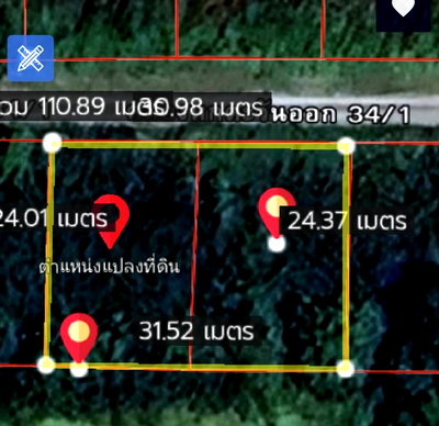 Land for sale Pathumthani : Land for sale at Khlong Hok East 34/1, Khlong Luang, Pathum Thani. Beautiful plot, 200 square wah. Near Big C warehouse