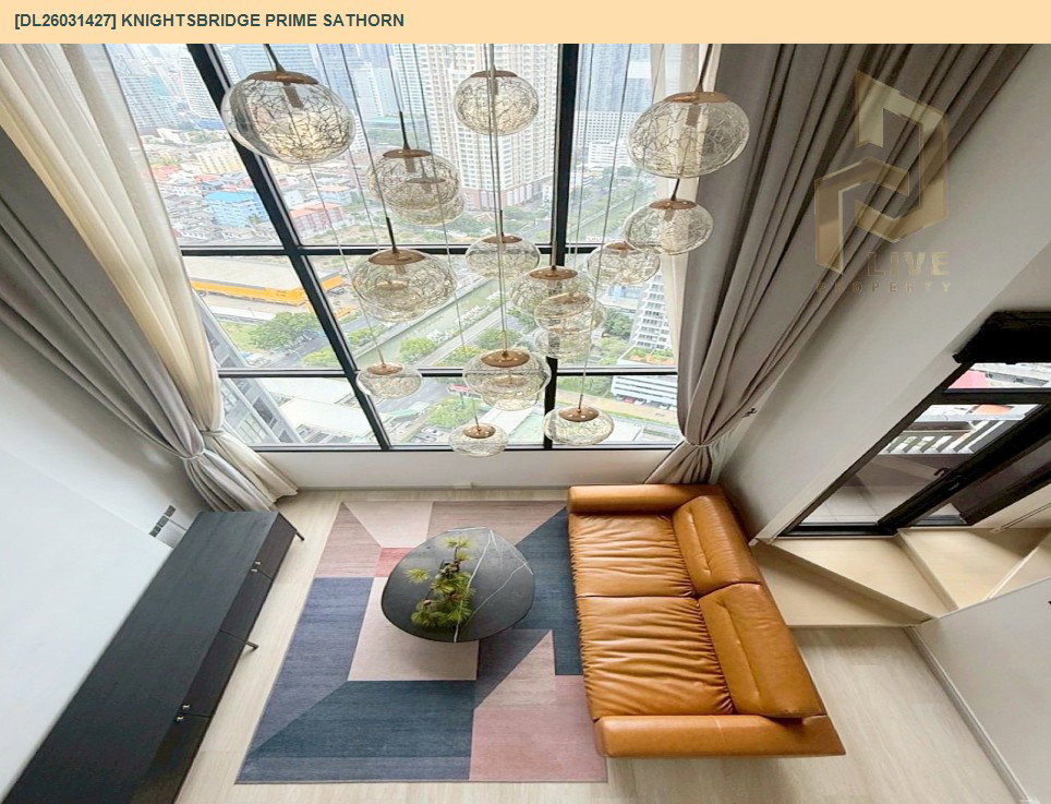 รูป DL26031427 ให้เช่าคอนโด ไนท์บริดจ์ ไพร์ม สาทร (Knightsbridge Prime Sathorn) ใกล้ BTS ช่องนนทรี พร้อมเข้าอยู่ โทรด่วน 0800343450 LineID @655ebbvc - รูปที่ 7/8